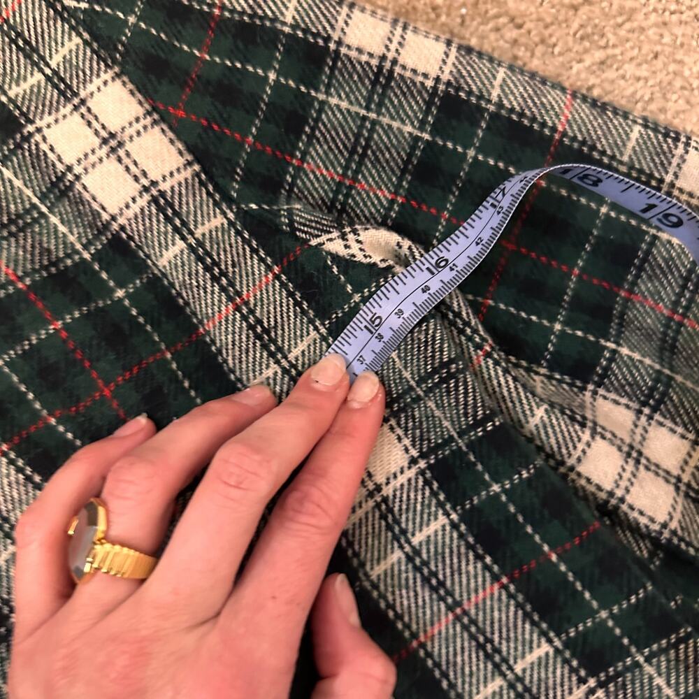 VINTAGE 90s Y2K RT Wool Green Plaid Blazer Sz. S - Picture 7 of 8